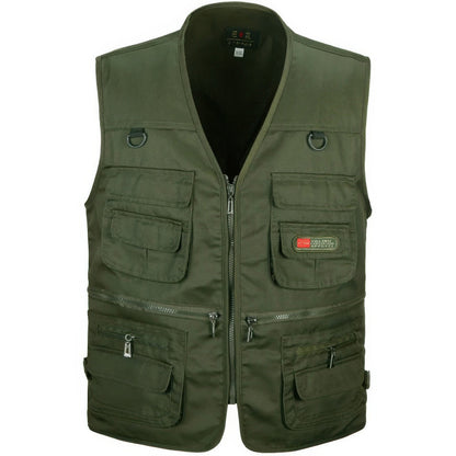 Wanderweste Herren Outdoor Funktionale Taschen