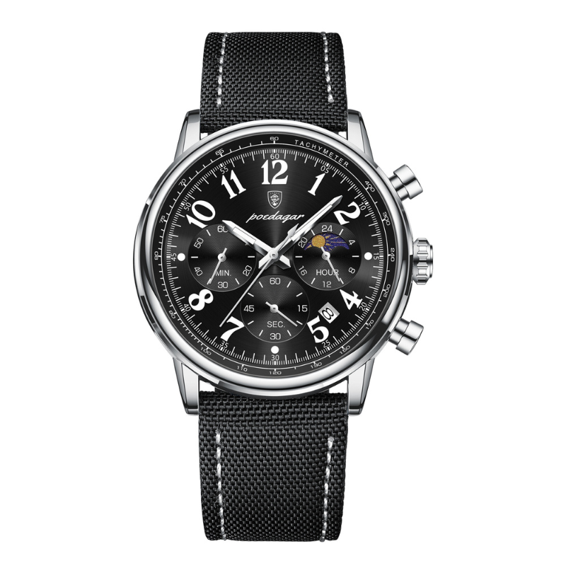 Herrenuhr Lederarmband Elegante Quarz