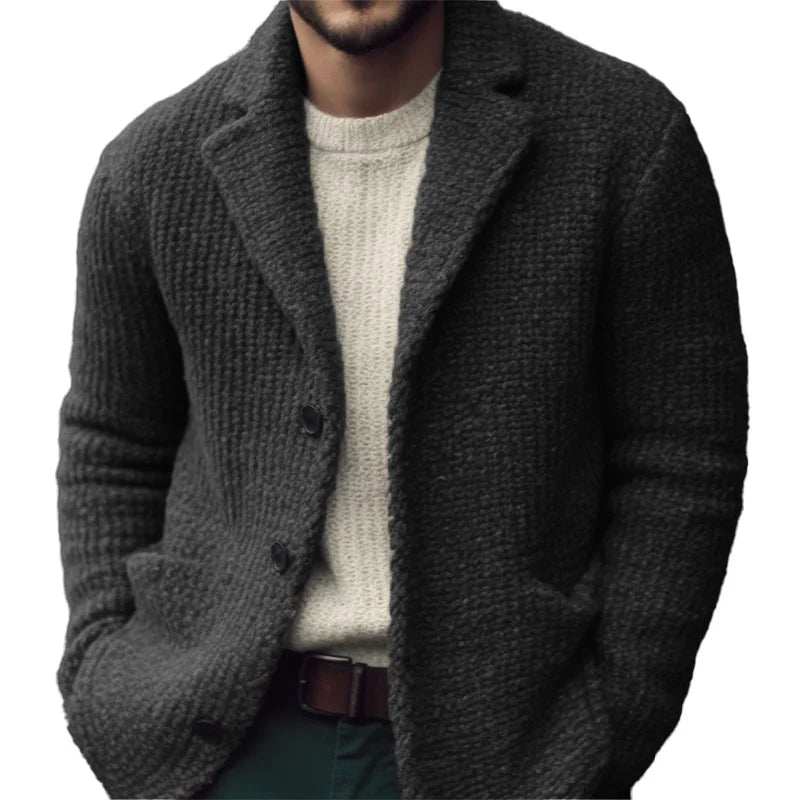 Herren Strickcardigan Winter Warm Bequem Regular Fit