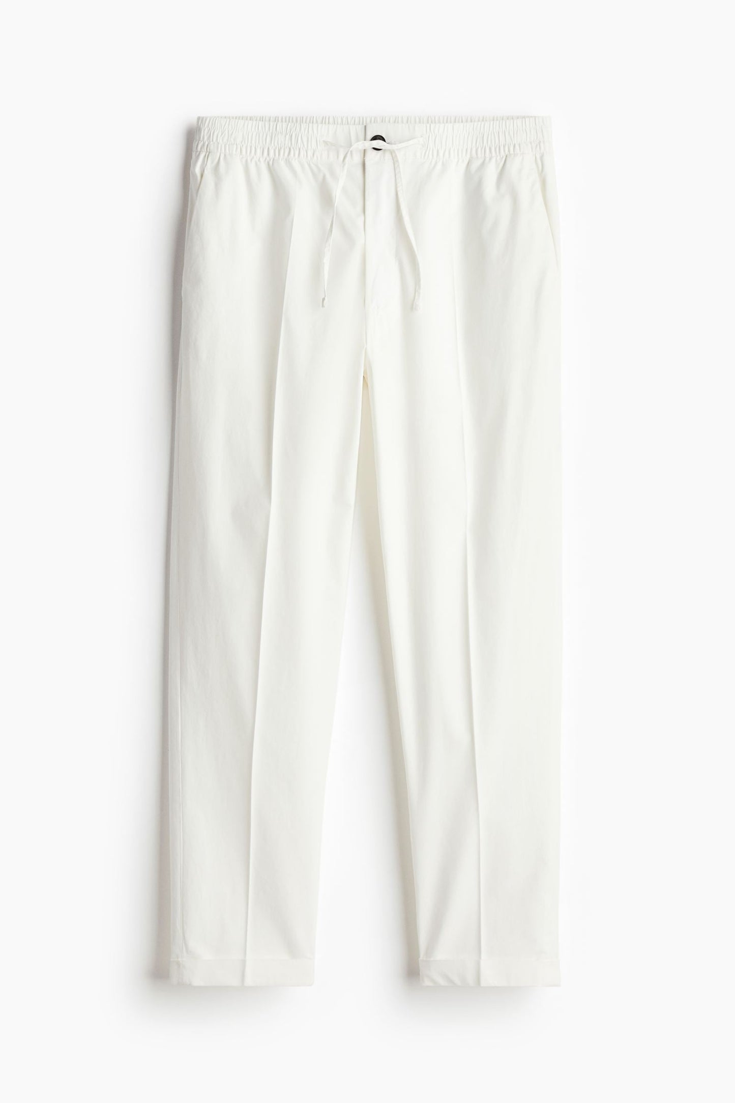 Herren Chino Hose Cremeweiß Kordelzug Slim Fit - BerlinGlamour