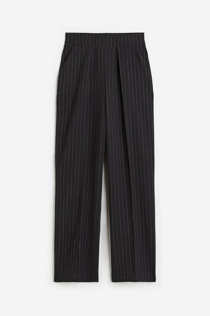 Damenhose Weit Bequem Bundfalten Komfort