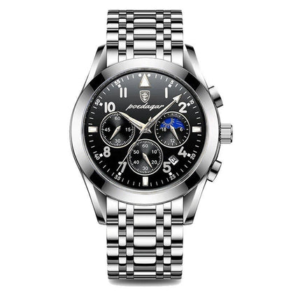 Herren Armbanduhr Edelstahl Elegantes Design
