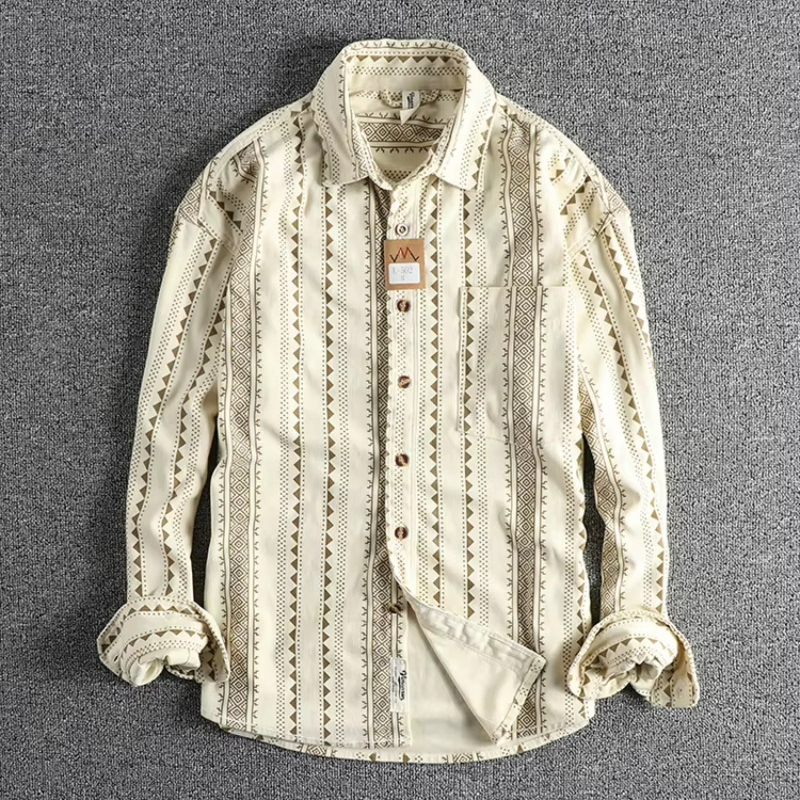 Herren Hemd Baumwolle Streifen Modern - BerlinGlamour