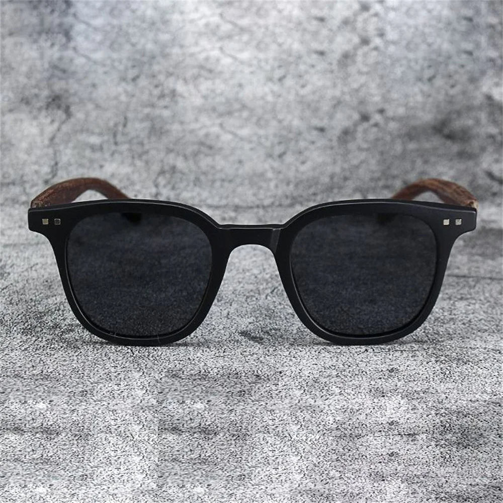 Herren Sonnenbrille Polarisiert Sportlich Schwarz