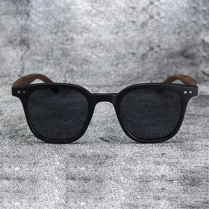 Herren Sonnenbrille Polarisiert Sportlich Schwarz