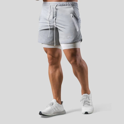 Herren Sportshorts 2-in-1 Lauf- und Trainingshose