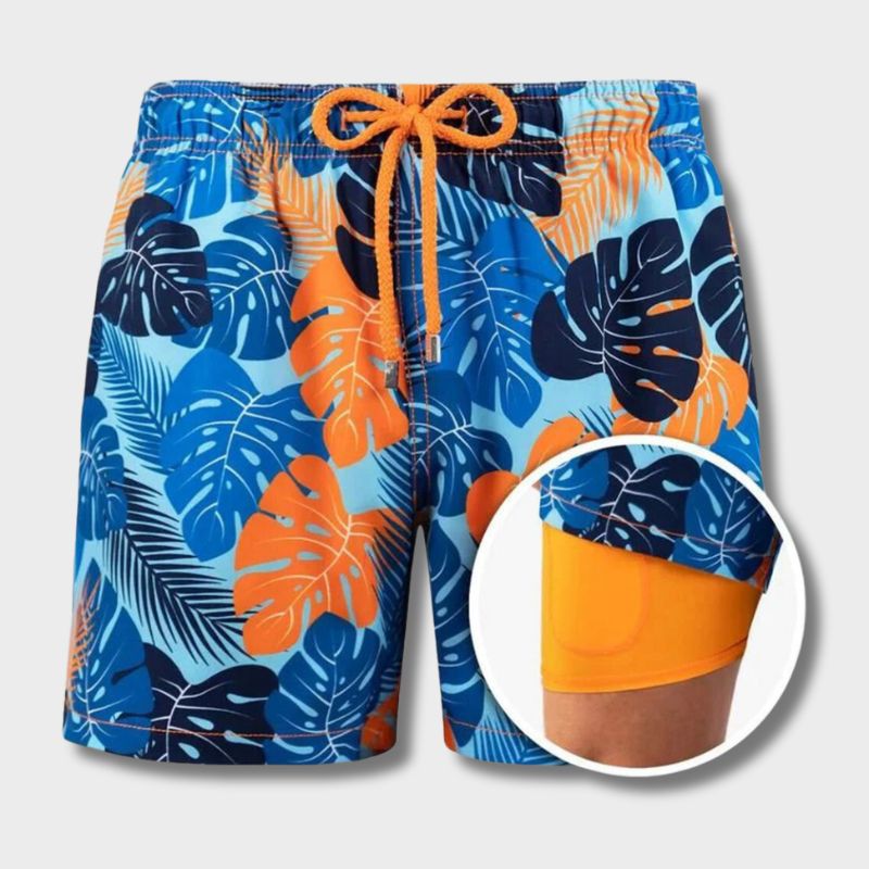 Badeshorts Elastischer Bund 2-in-1 Boardshorts - BerlinGlamour
