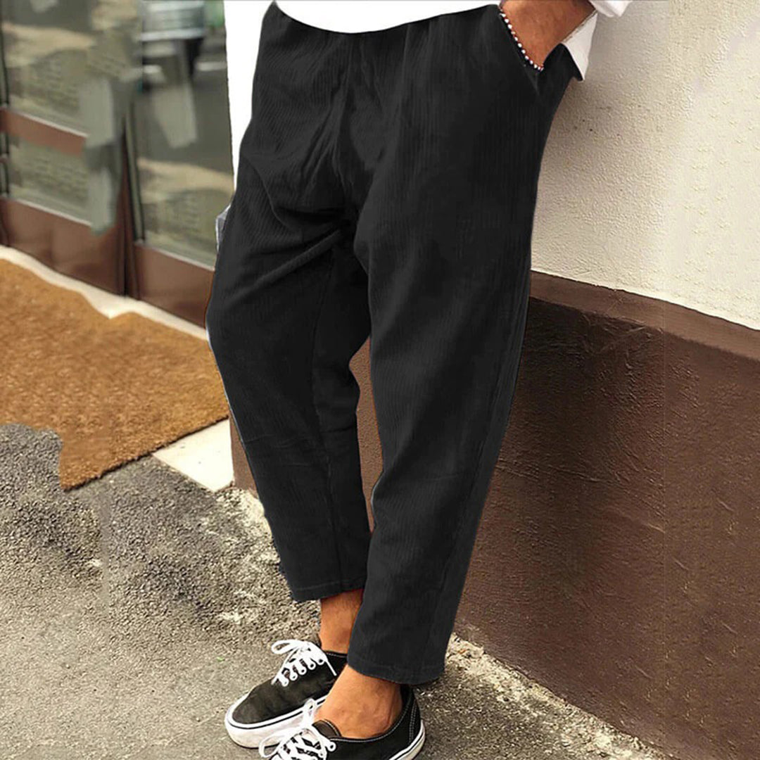 Herren Cordhosen Bequem Lässig Baggy Style - BerlinGlamour