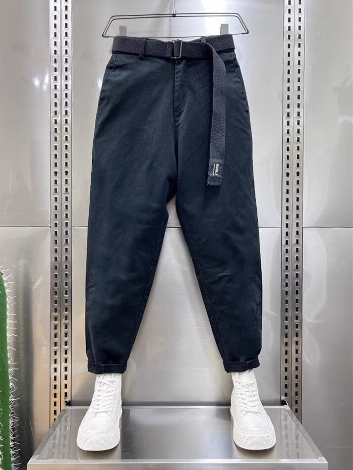 Bequeme Herrenhosen Loose Fit mit Gürtel - BerlinGlamour