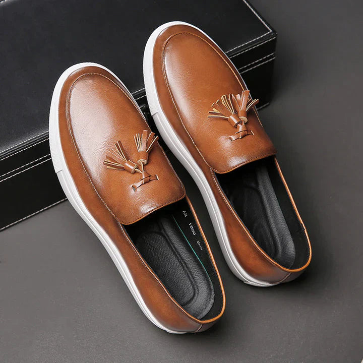 Leder Loafer Schuhe Damen Elegant