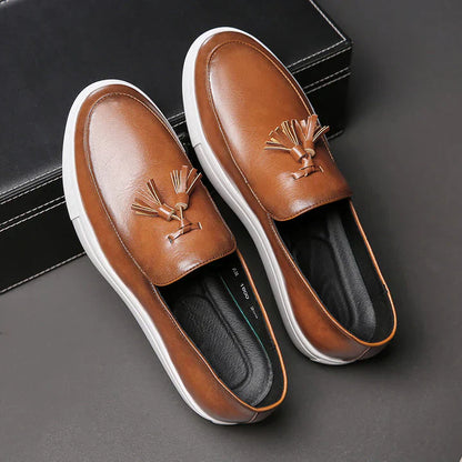 Leder Loafer Schuhe Damen Elegant