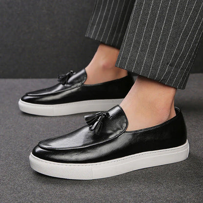 Leder Loafer Schuhe Damen Elegant