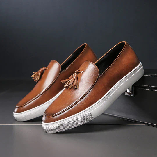 Leder Loafer Schuhe Damen Elegant - BerlinGlamour