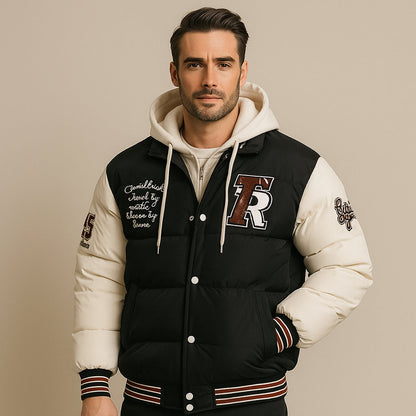 Herren Bomberjacke Kapuzenjacke Winter Warm - BerlinGlamour