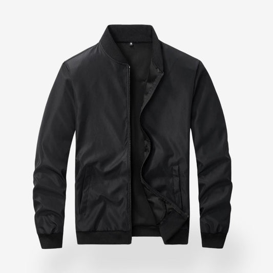 Baseballjacke mit geripptem Kragen für Herren 0