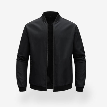 Baseballjacke mit geripptem Kragen für Herren 1