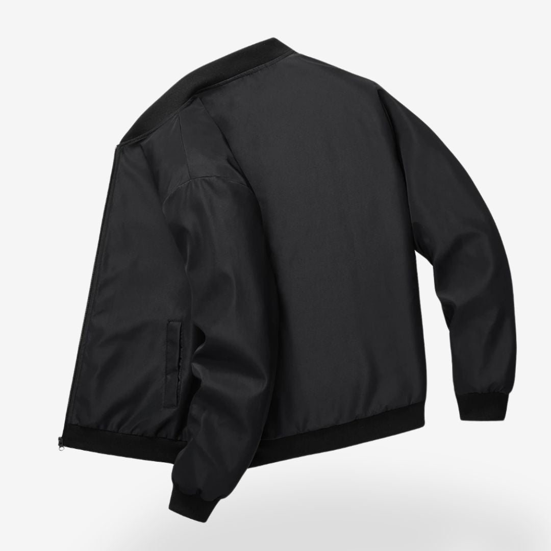 Baseballjacke mit geripptem Kragen für Herren 2