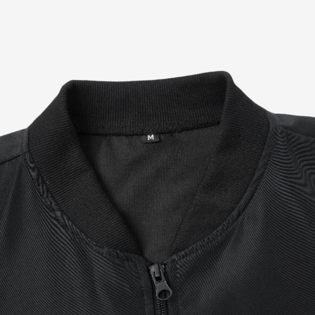 Baseballjacke mit geripptem Kragen für Herren 3