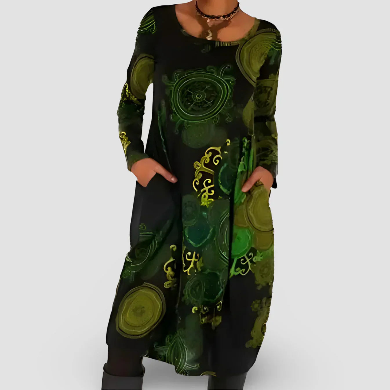 Elegantes Boho Winterkleid von Beate