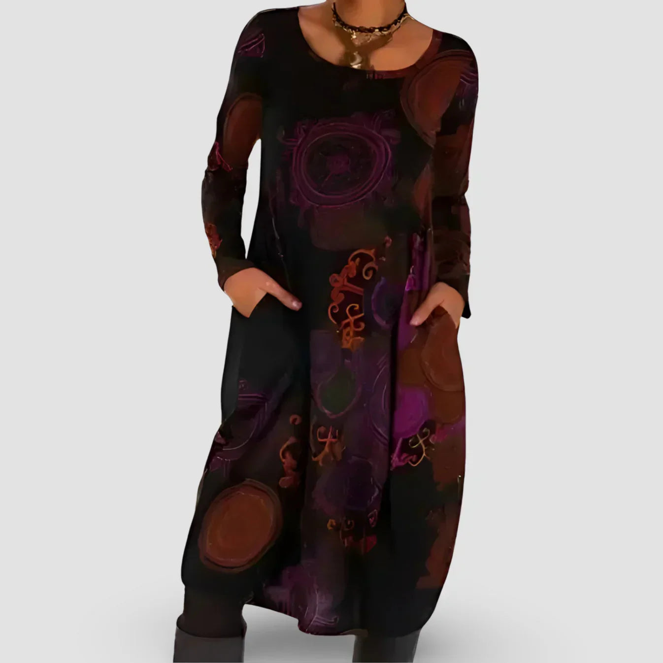 Elegantes Boho Winterkleid von Beate