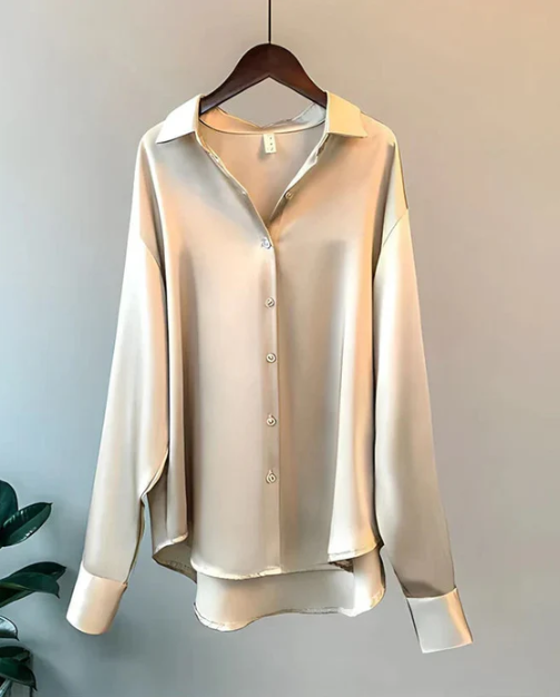 Elegante Damen Bluse Klassisch Mit Knöpfen