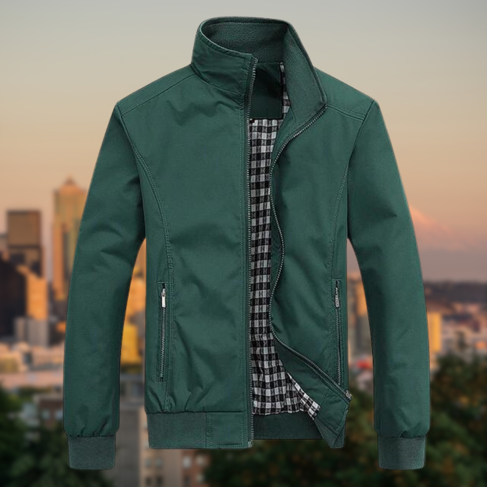 Leichte Übergangsjacke Stehkragen Outdoor Jacke Alltag