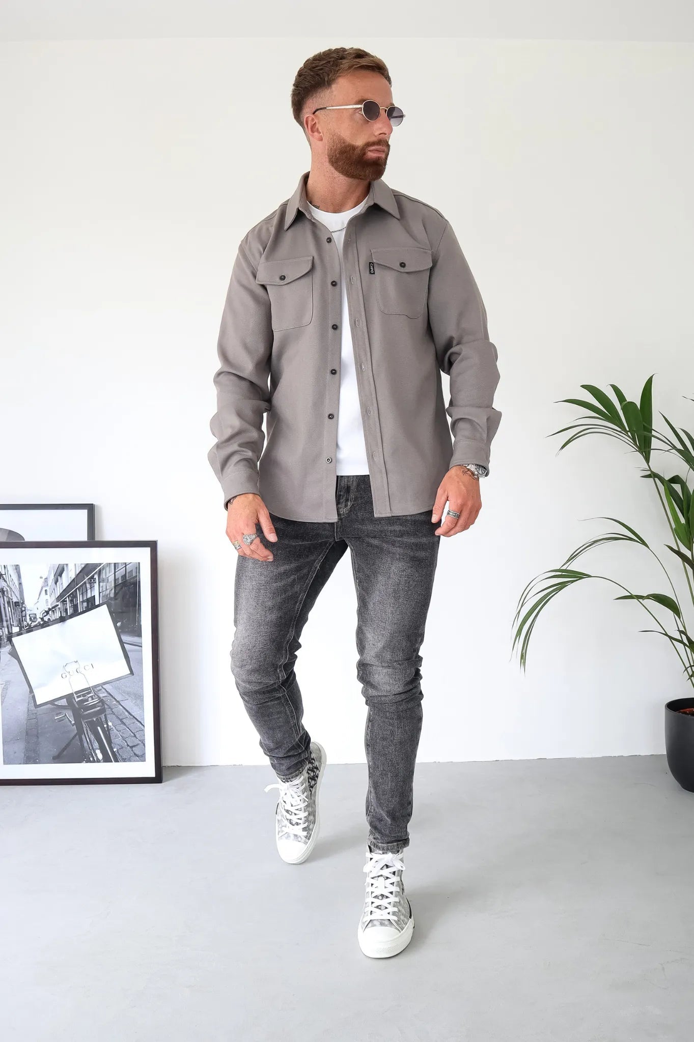 Freizeithemdjacke Modern Overshirt für Alltag