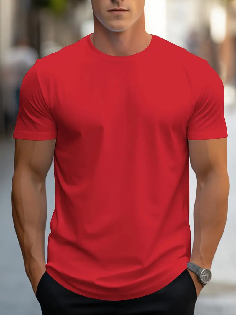 Männer T-Shirt Elegantes Slim Fit