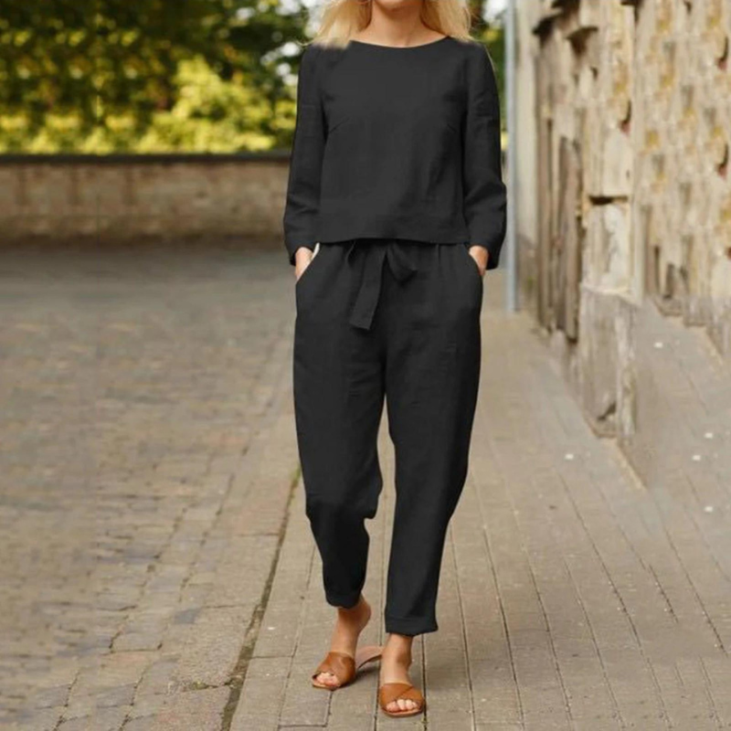 Sommerkleid Set Damen Bequem Leicht - BerlinGlamour