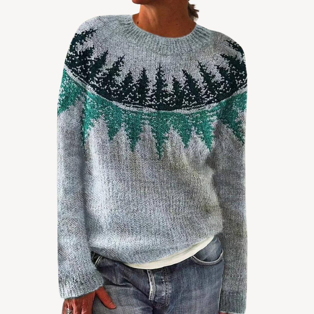 Bestickter Blumenpullover für Damen | Loravelle 1