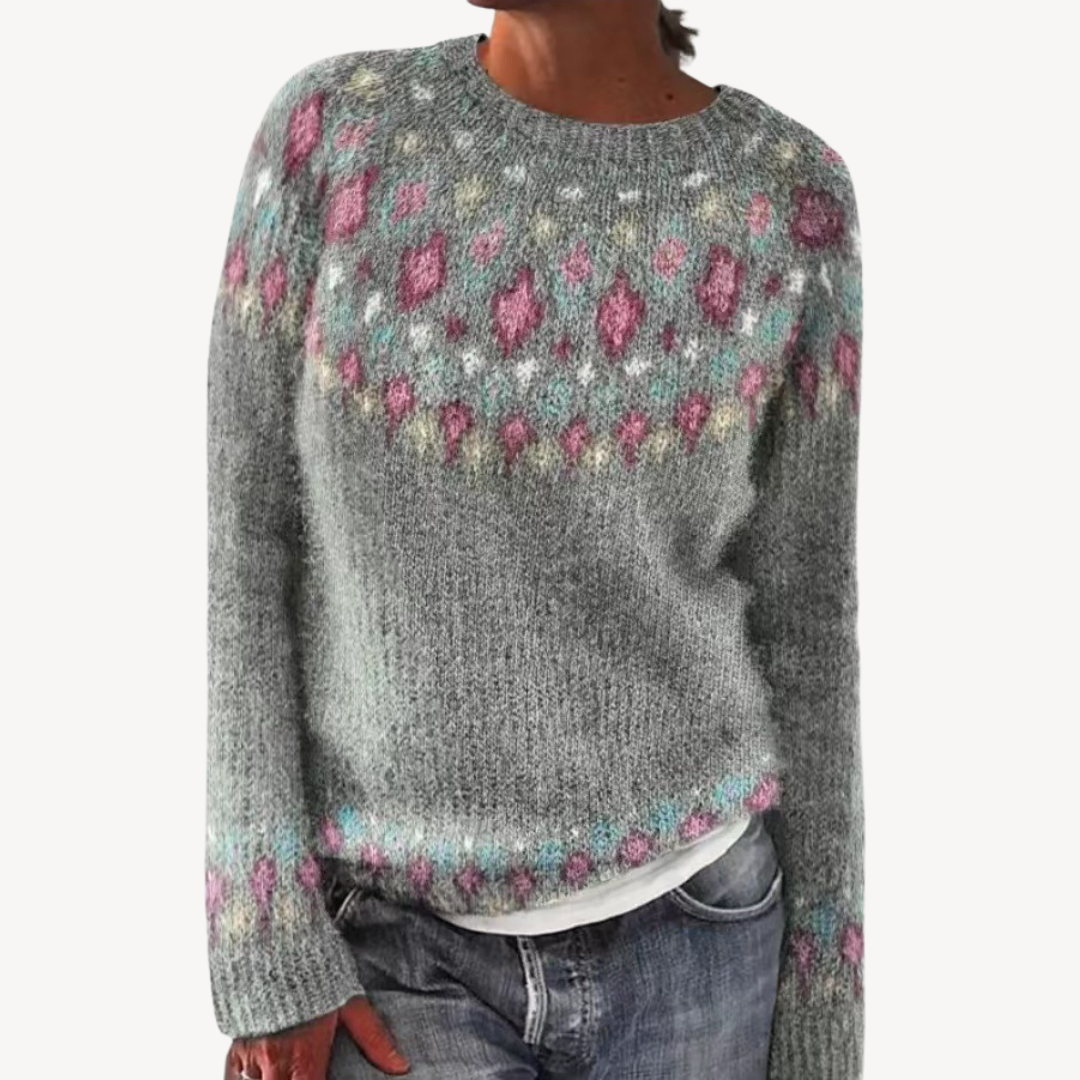 Bestickter Blumenpullover für Damen | Loravelle 10