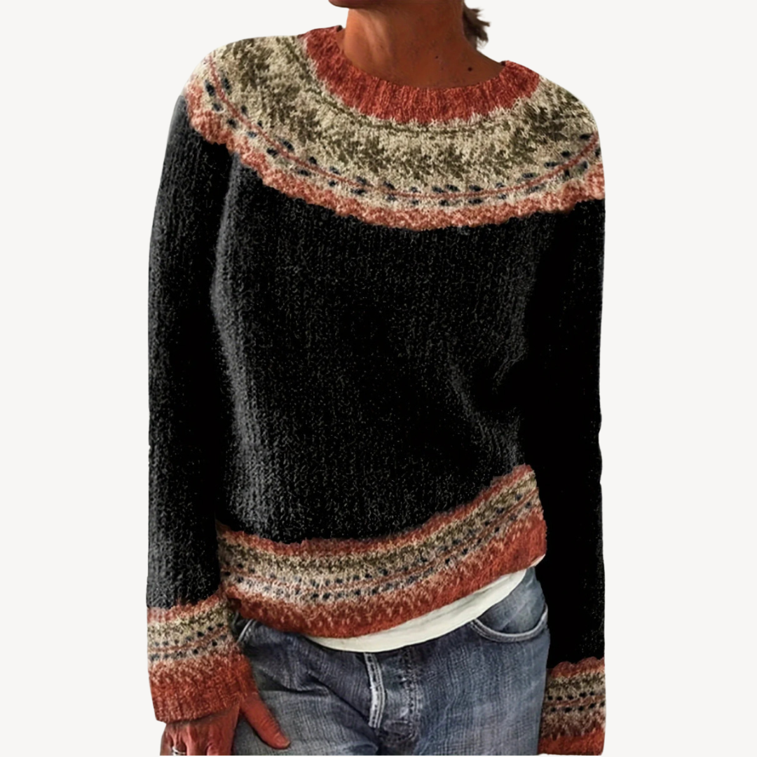 Bestickter Blumenpullover für Damen | Loravelle 4