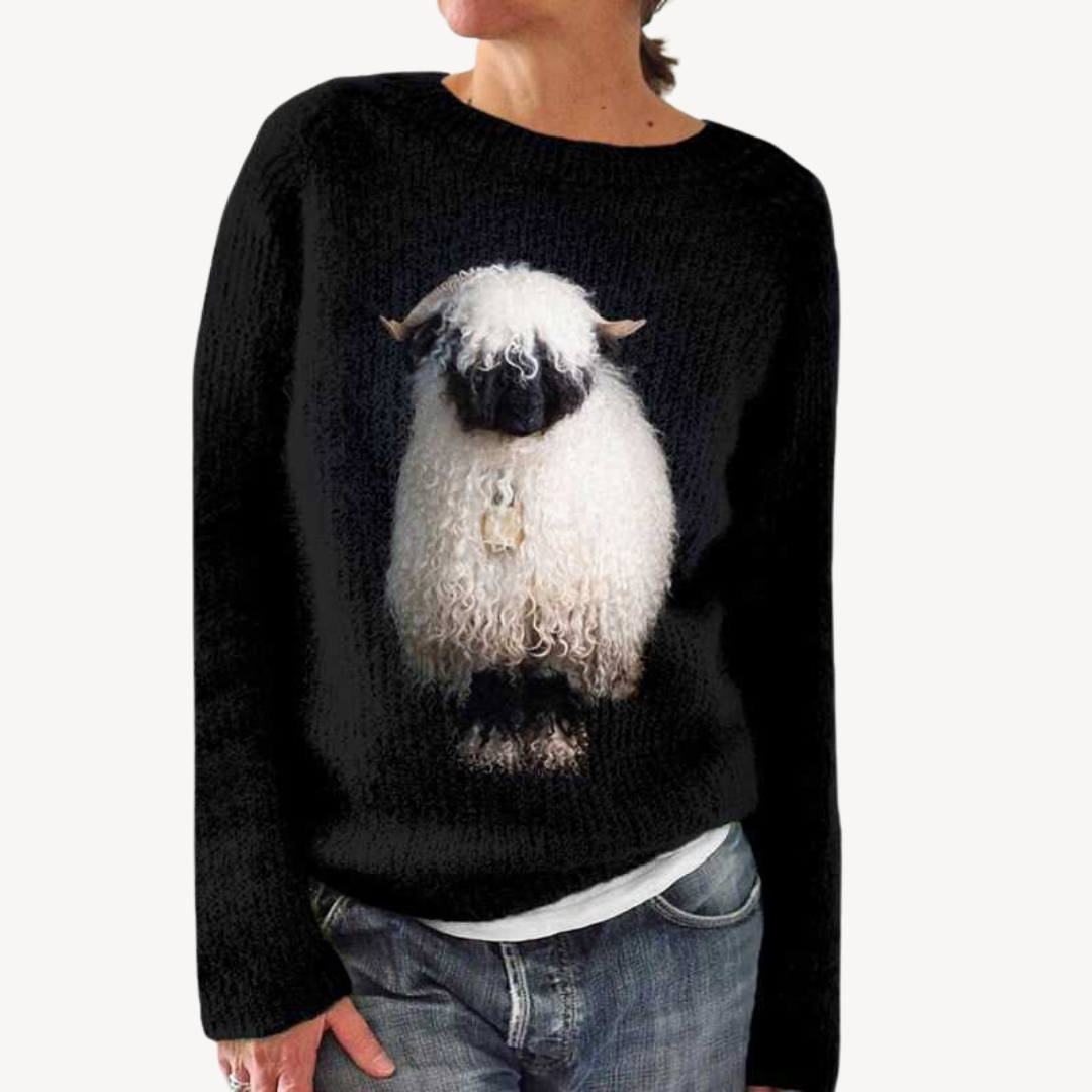 Bestickter Blumenpullover für Damen | Loravelle 5