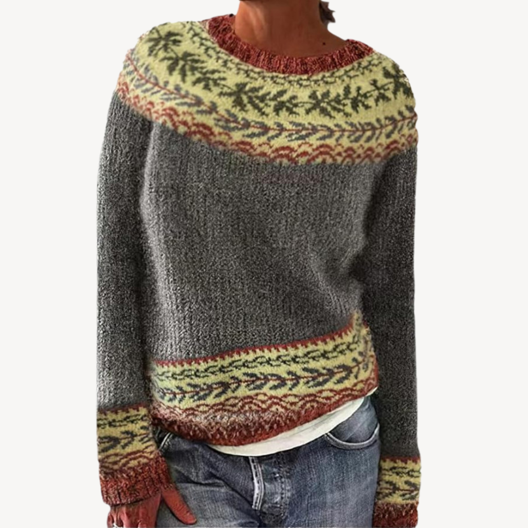 Bestickter Blumenpullover für Damen | Loravelle 7