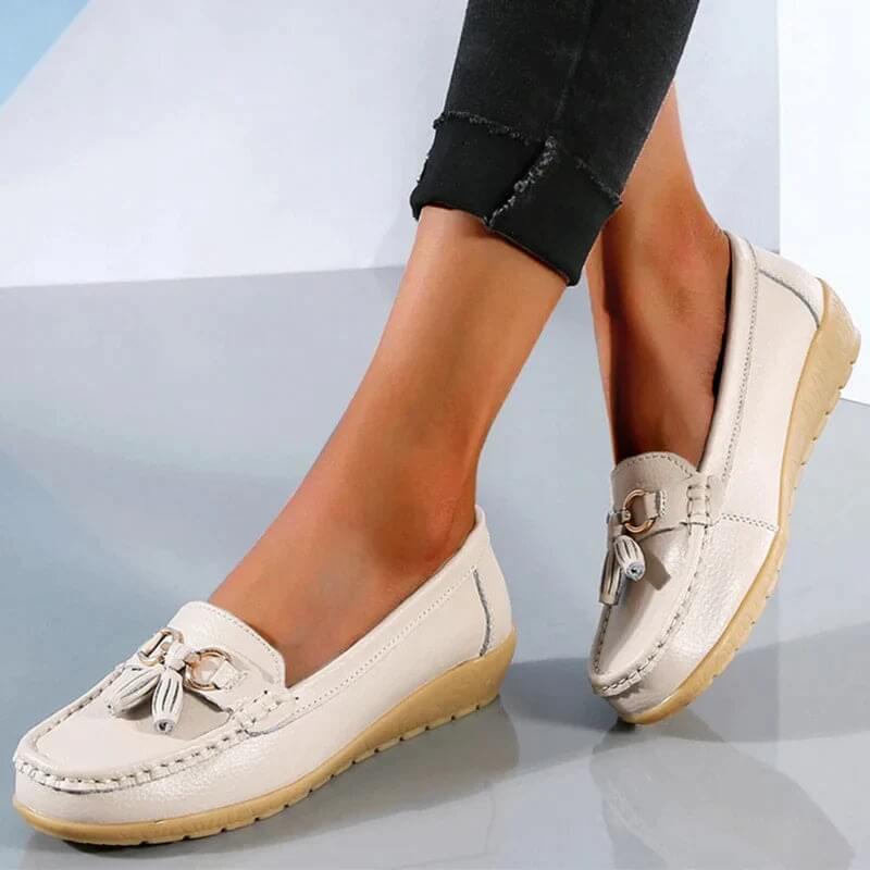 Orthopädische Halbschuhe Komfort Leder Schwarz