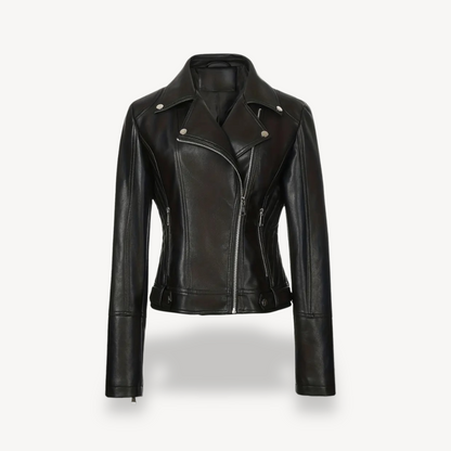 Bikerjacke aus Kunstleder für Damen | Loravelle 3