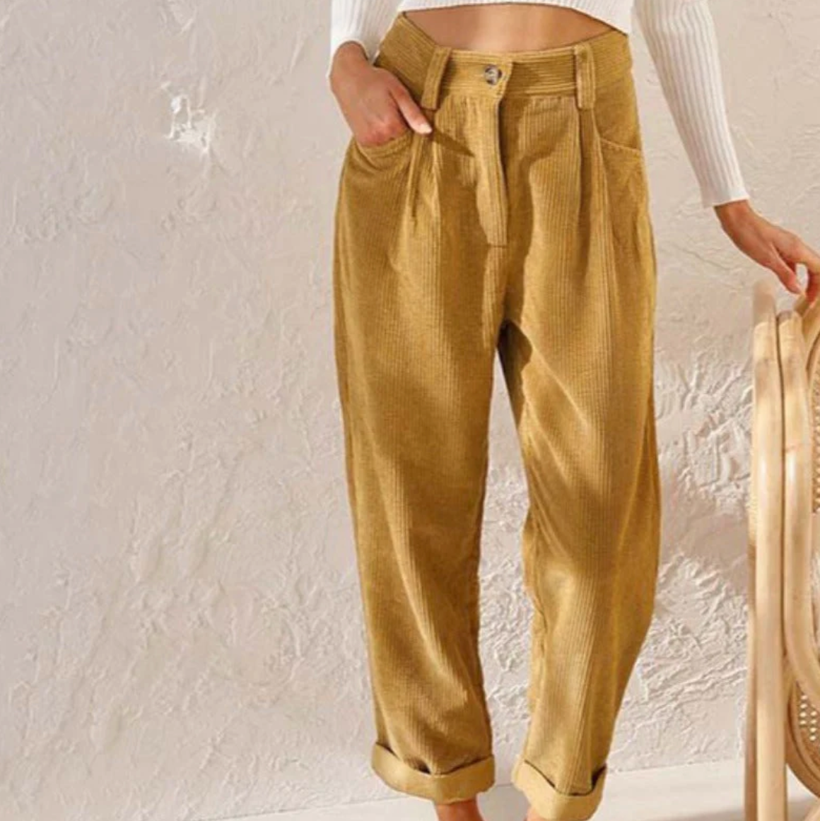 Schicke Kordhose Damen Elegant