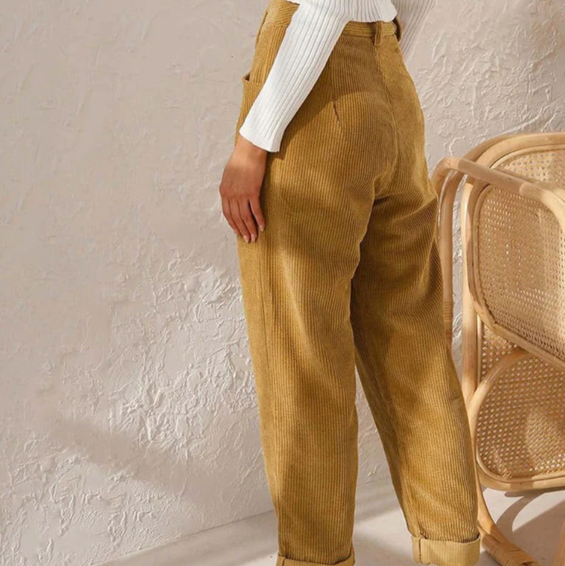 Schicke Kordhose Damen Elegant