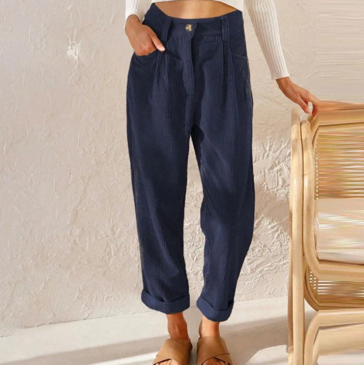 Schicke Kordhose Damen Elegant