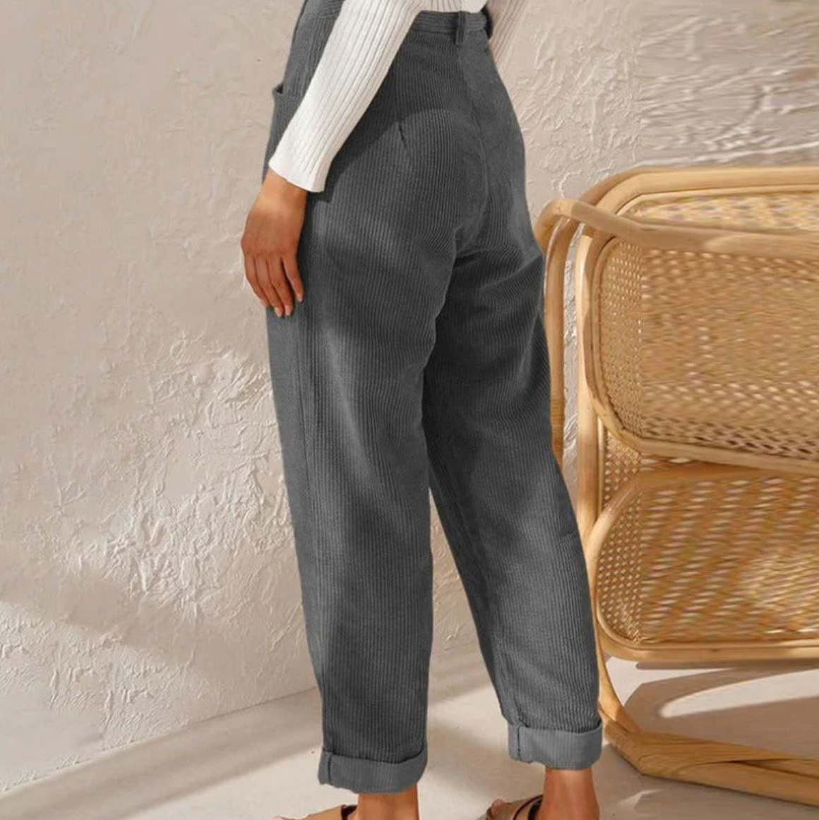 Schicke Kordhose Damen Elegant