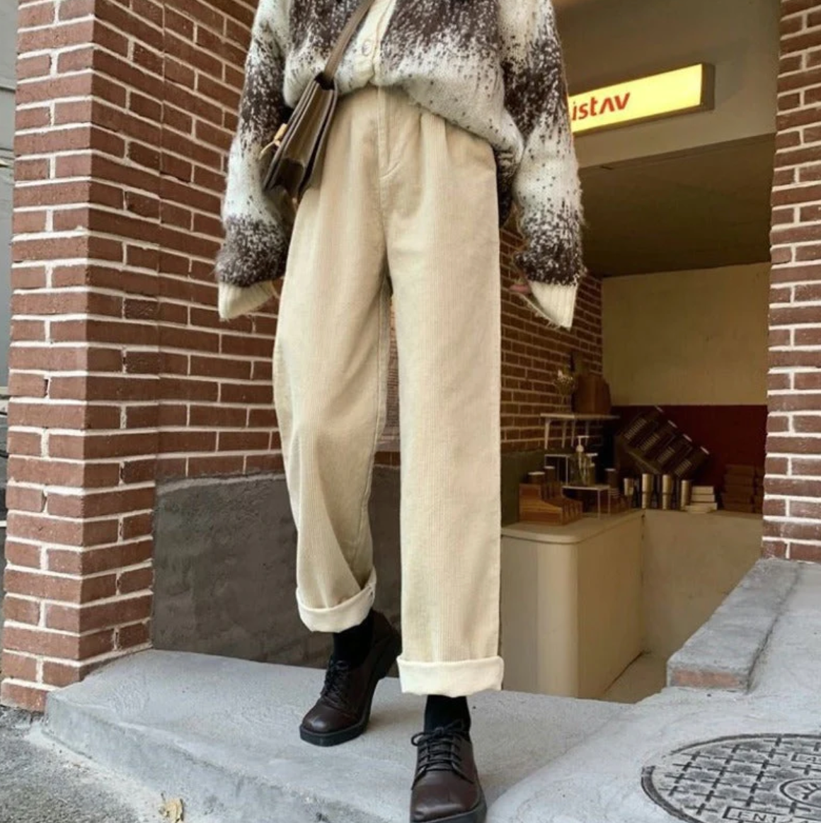 Schicke Kordhose Damen Elegant