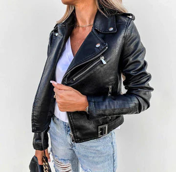 Stilvolle Damenjacke Modern Elegant Schwarz