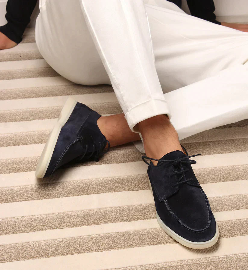 Elegante Herren Leder Loafer Schnürsenkel Luxus - BerlinGlamour