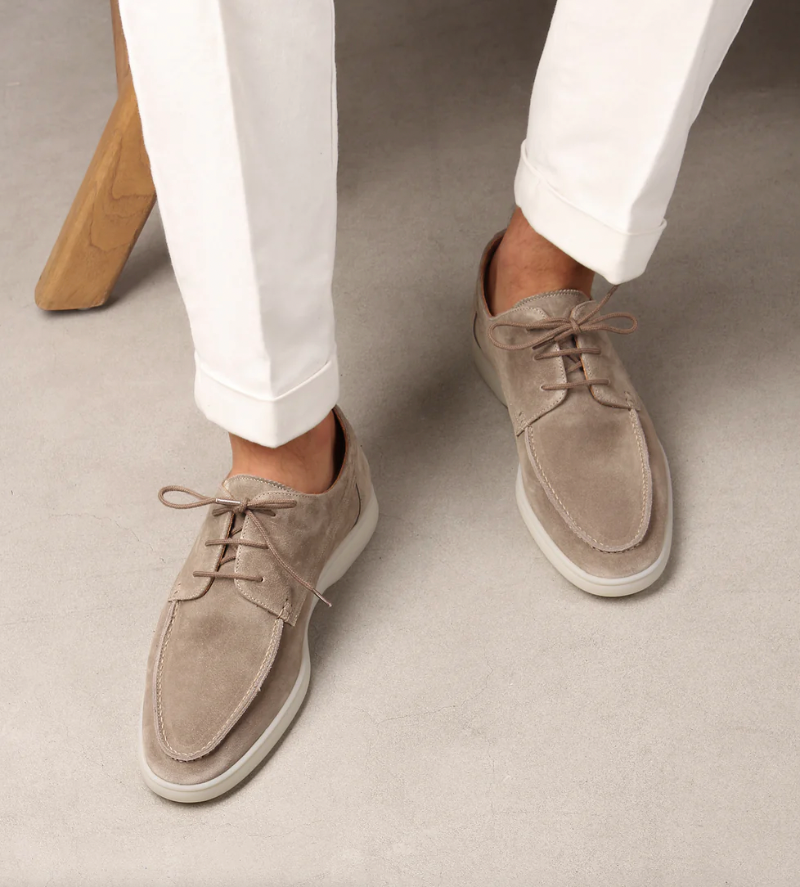 Männer Loafer Schuhe Wildleder Spitze Elegant