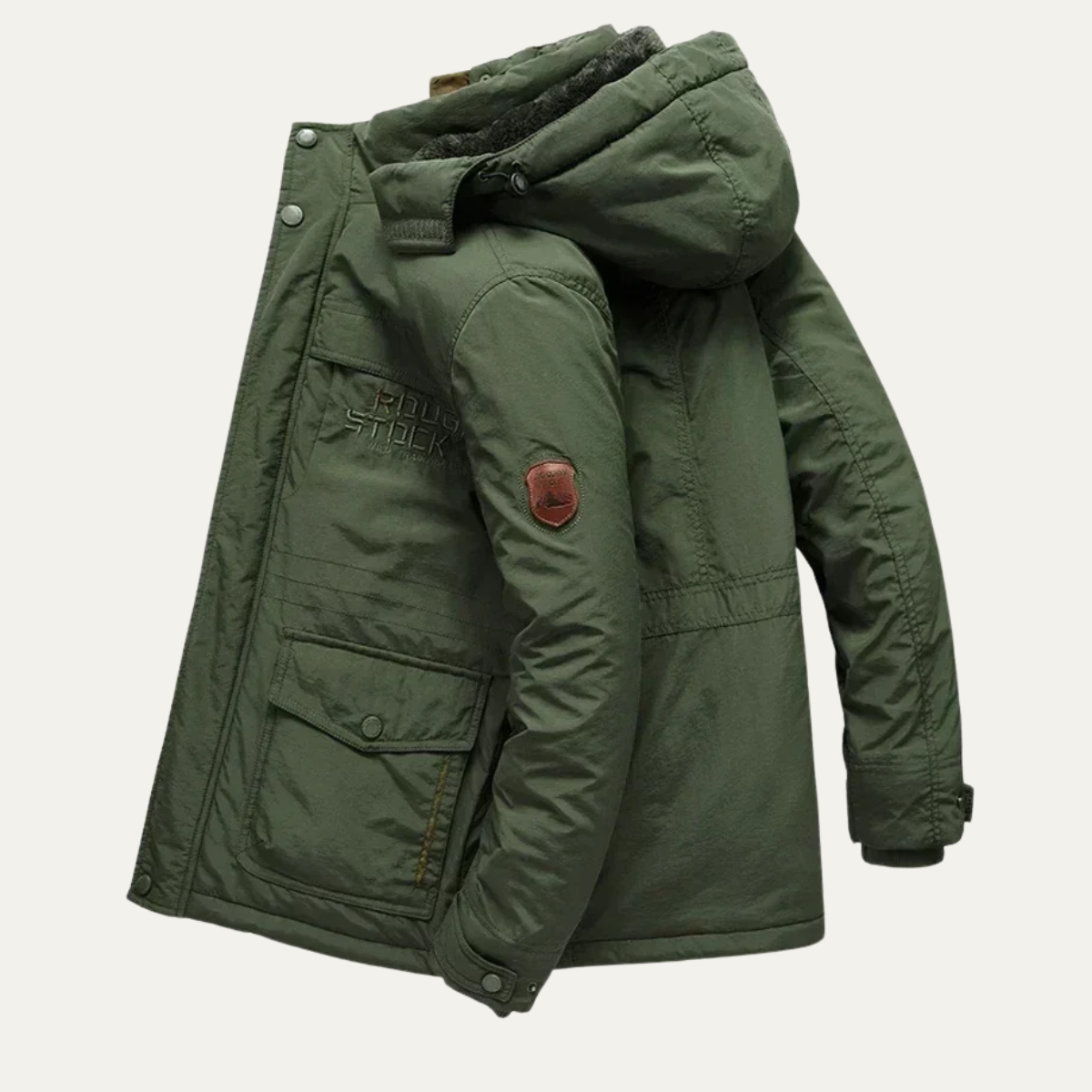 Birmingham Herren-Winterparka mit Fleecefutter und Kapuze 1