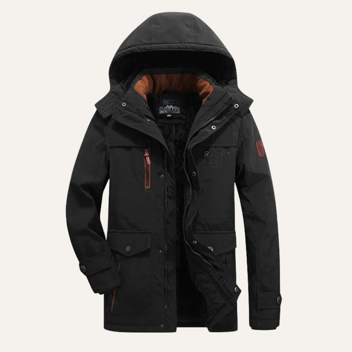 Birmingham Herren-Winterparka mit Fleecefutter und Kapuze 10