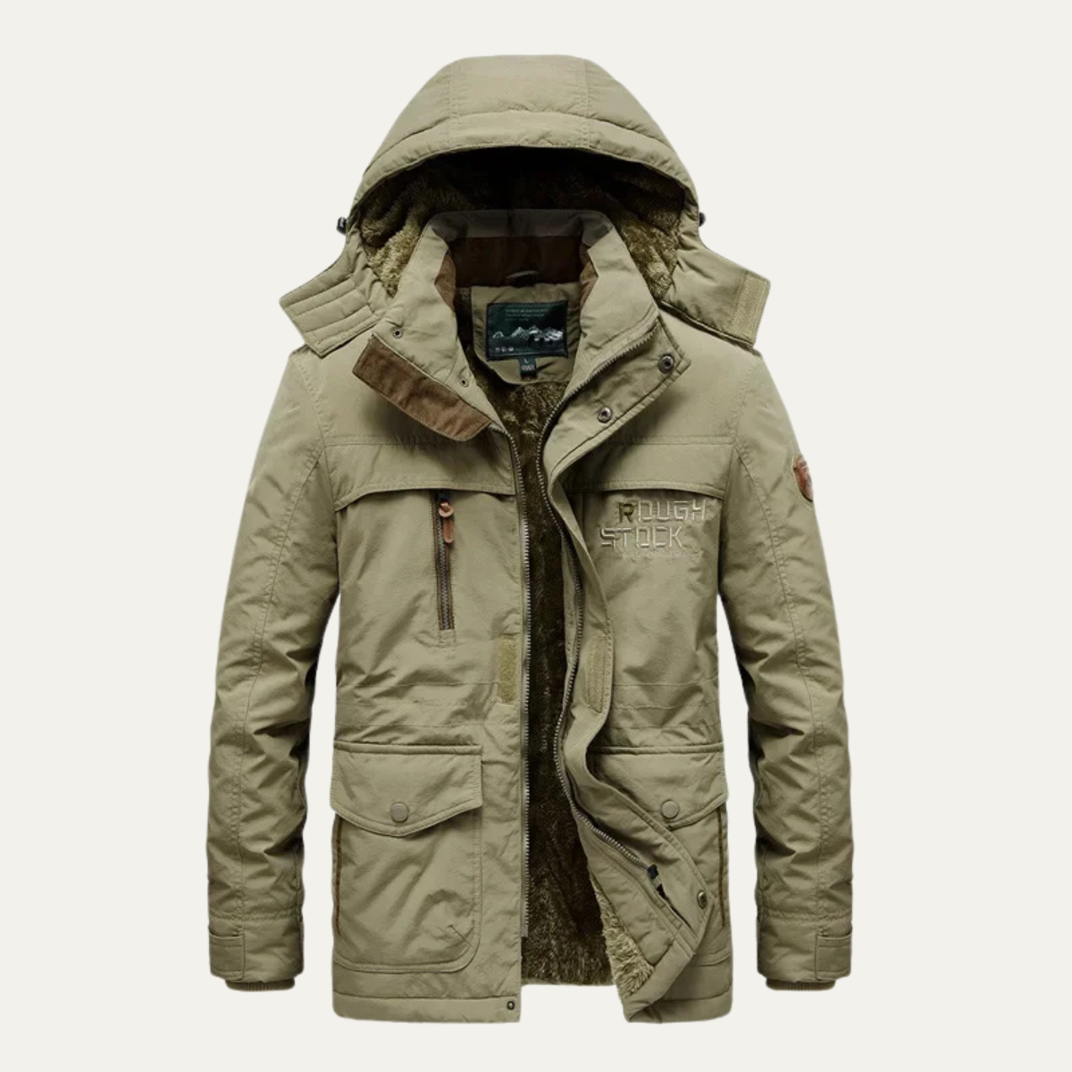 Birmingham Herren-Winterparka mit Fleecefutter und Kapuze 8