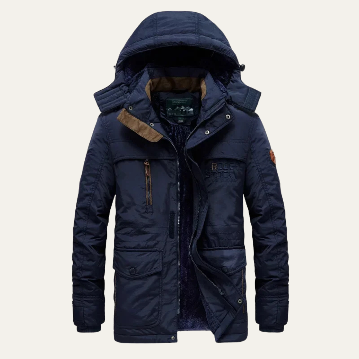 Birmingham Herren-Winterparka mit Fleecefutter und Kapuze 9