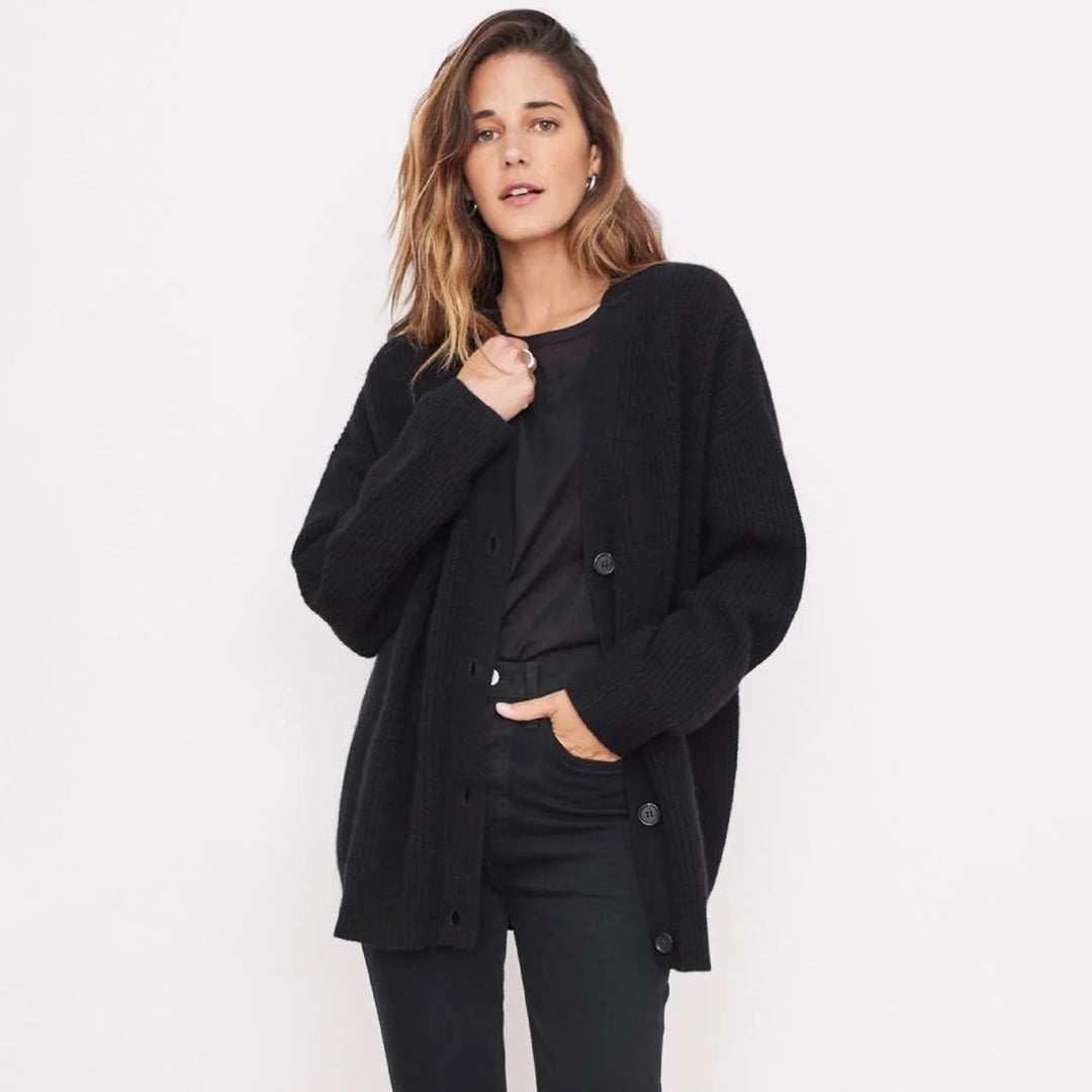 Großer Cardigan Damen Oversized Warm - BerlinGlamour