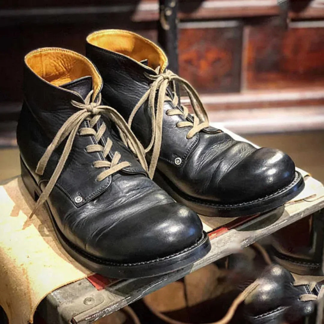 Herrenstiefel Nachhaltig Klassisch Leder Schwarz - BerlinGlamour